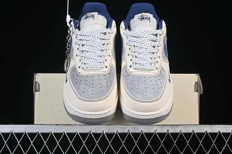 All categories Nk Air Force 1 Air Force series Nk Air Force 1 Low Air Force low-top Nike Air Force 1'07 Low Stussy co-branded double parquet blue hook Air Force 1 low-top casual sneakers XL1979-123